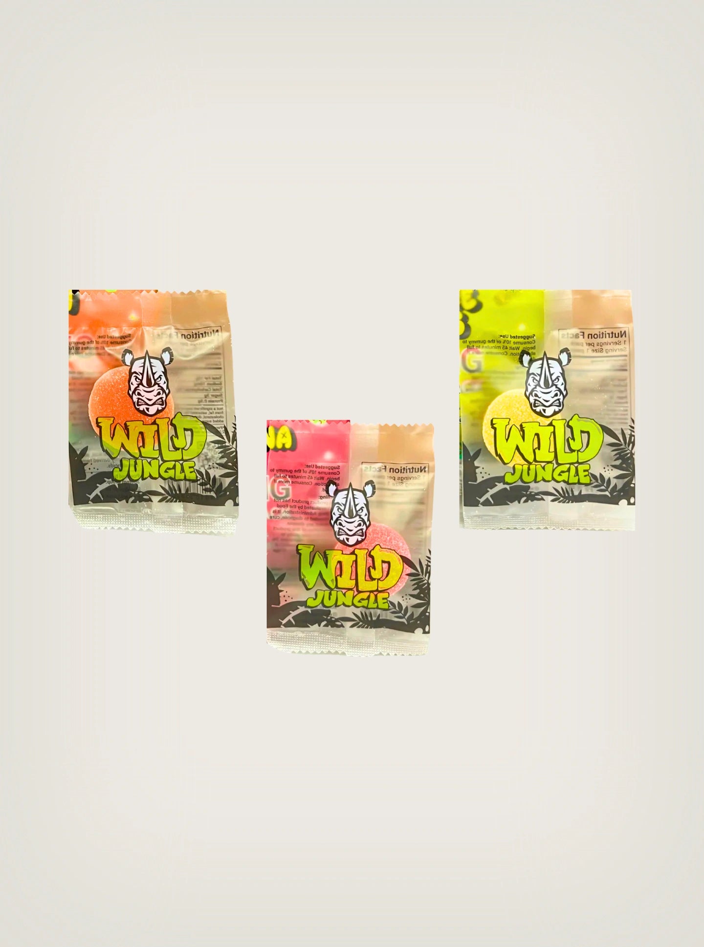 Wild Jungle single gummy THCA, Delta 8, Delta 9, THCP, HHC 1000mg per pack