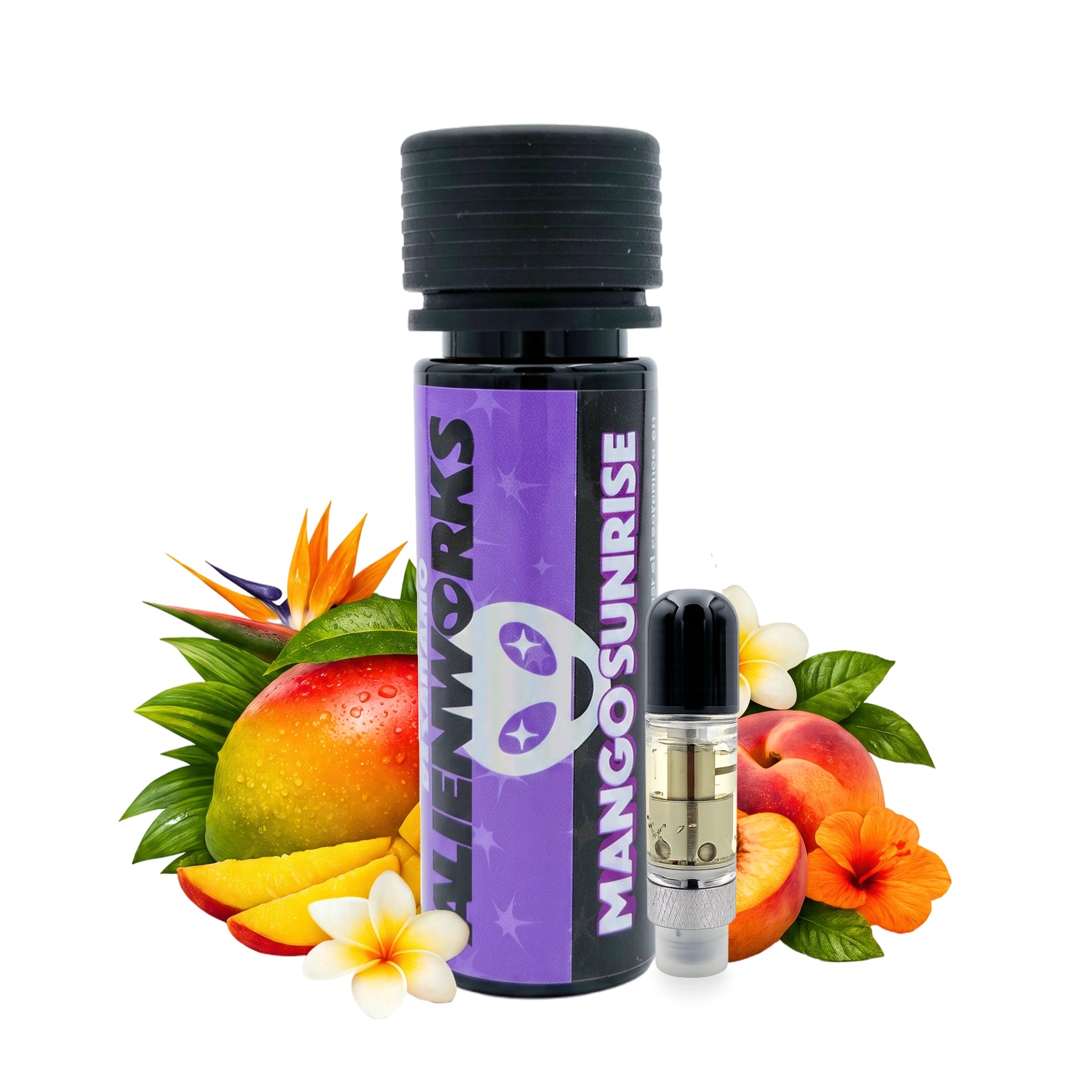 Alienworks Cartucho Plumas de Wax HHC Live Shatter 0.5ml Mango Sunrise Splift