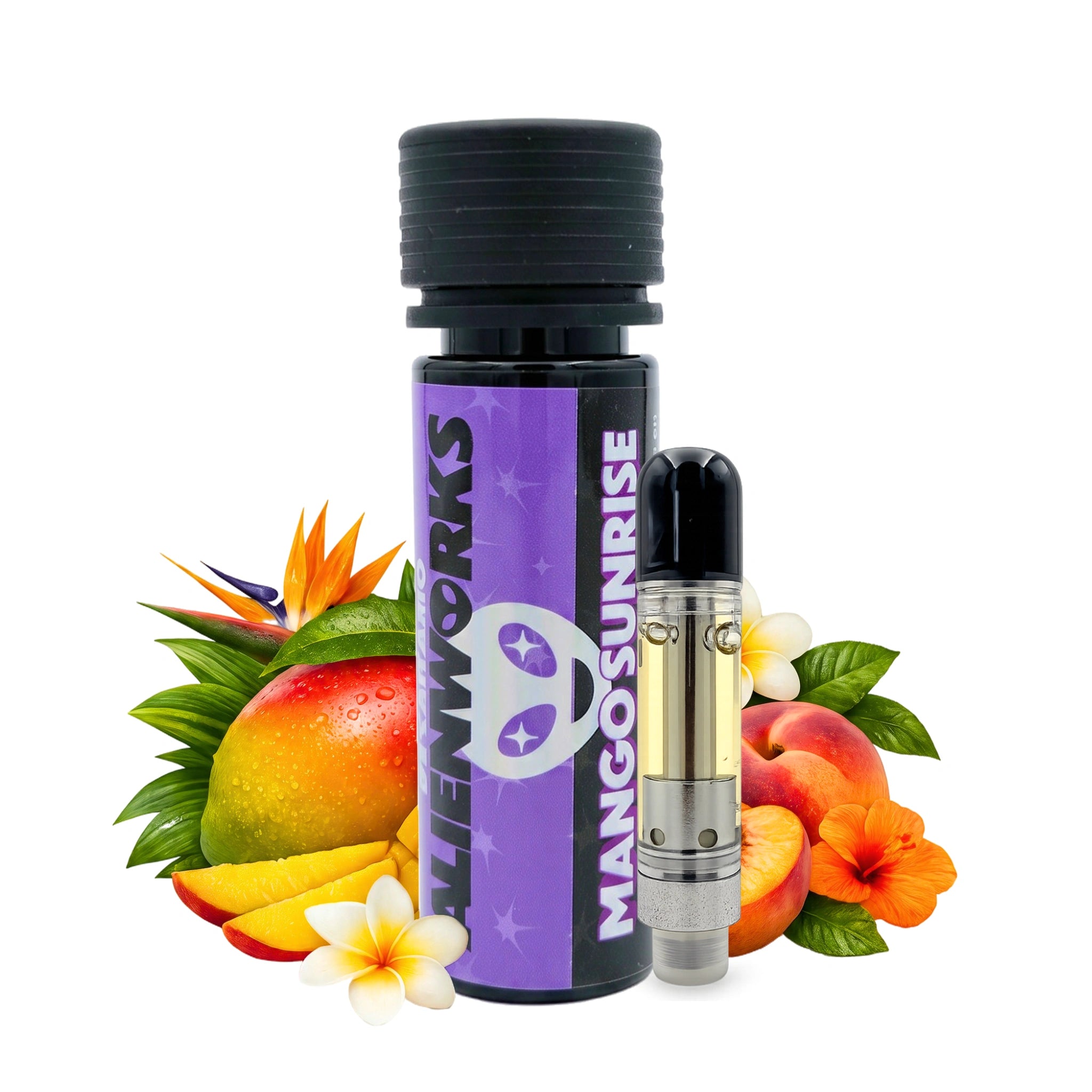 Alienworks Cartucho Plumas de Wax HHC Live Shatter 1ml Mango Sunrise Splift