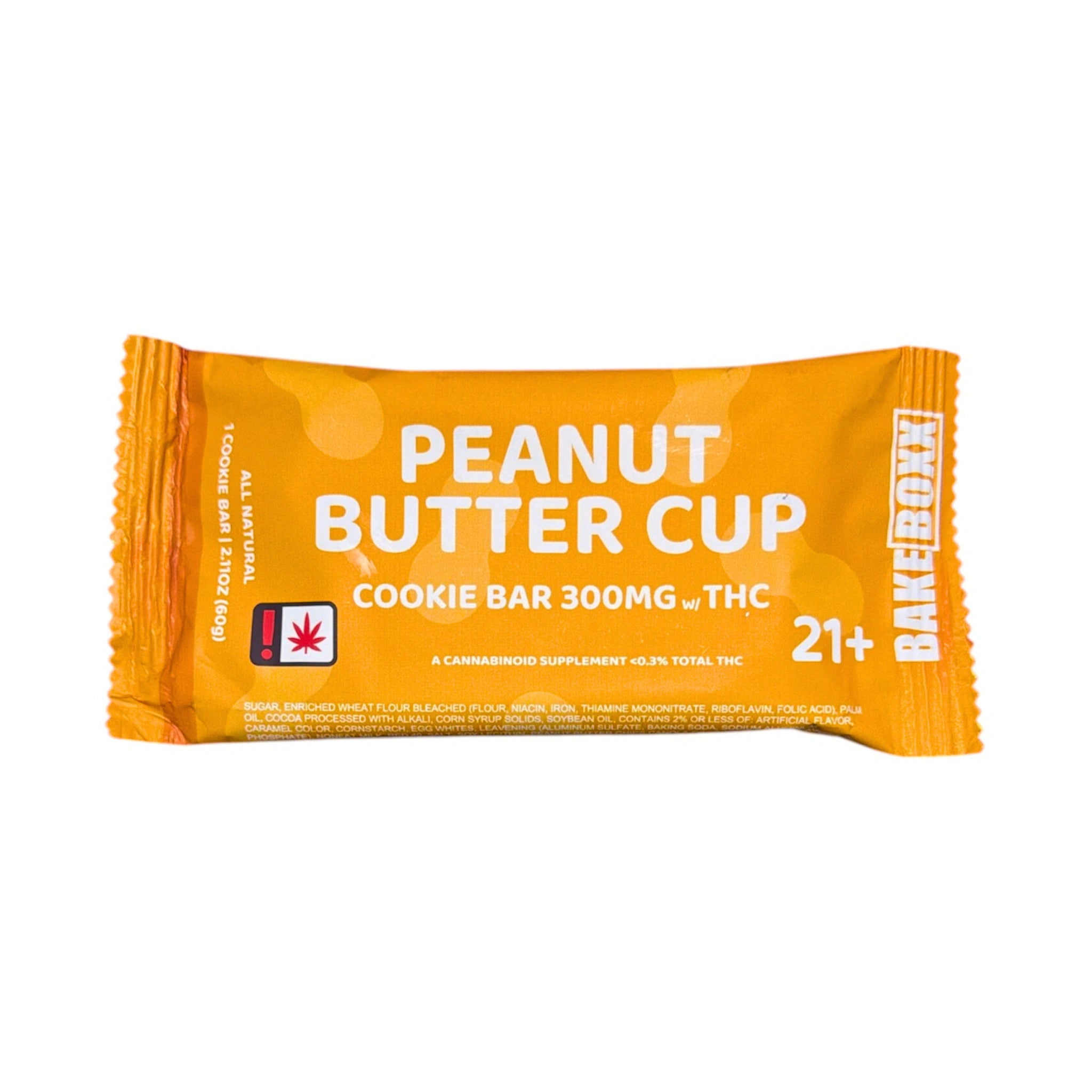 Bake Boxx Peanut Butter Cup Cookie Bar 300mg THC Splift México