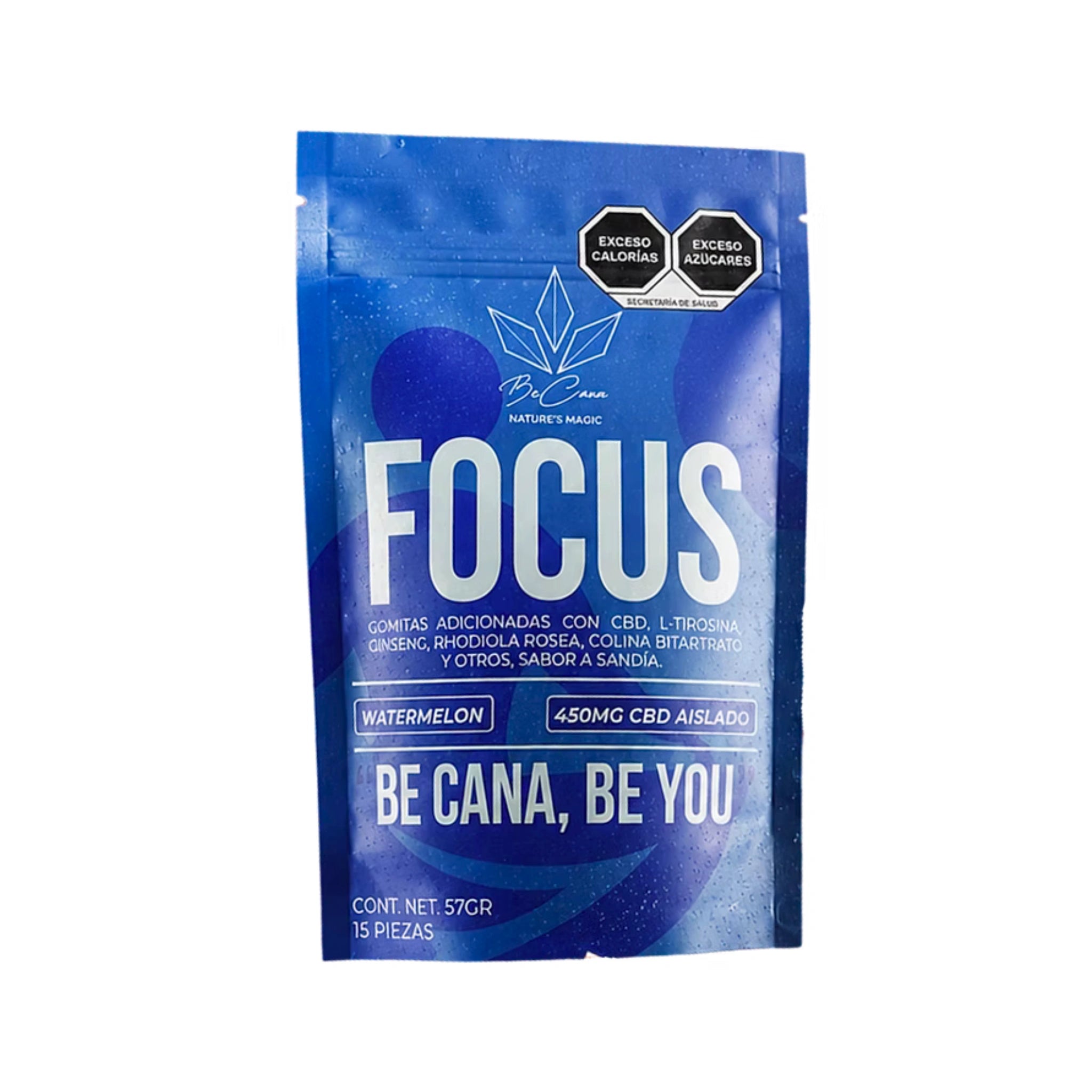 Be Cana Gomitas CBD Focus Nootrópicos Adaptógenos Sandía Splift México