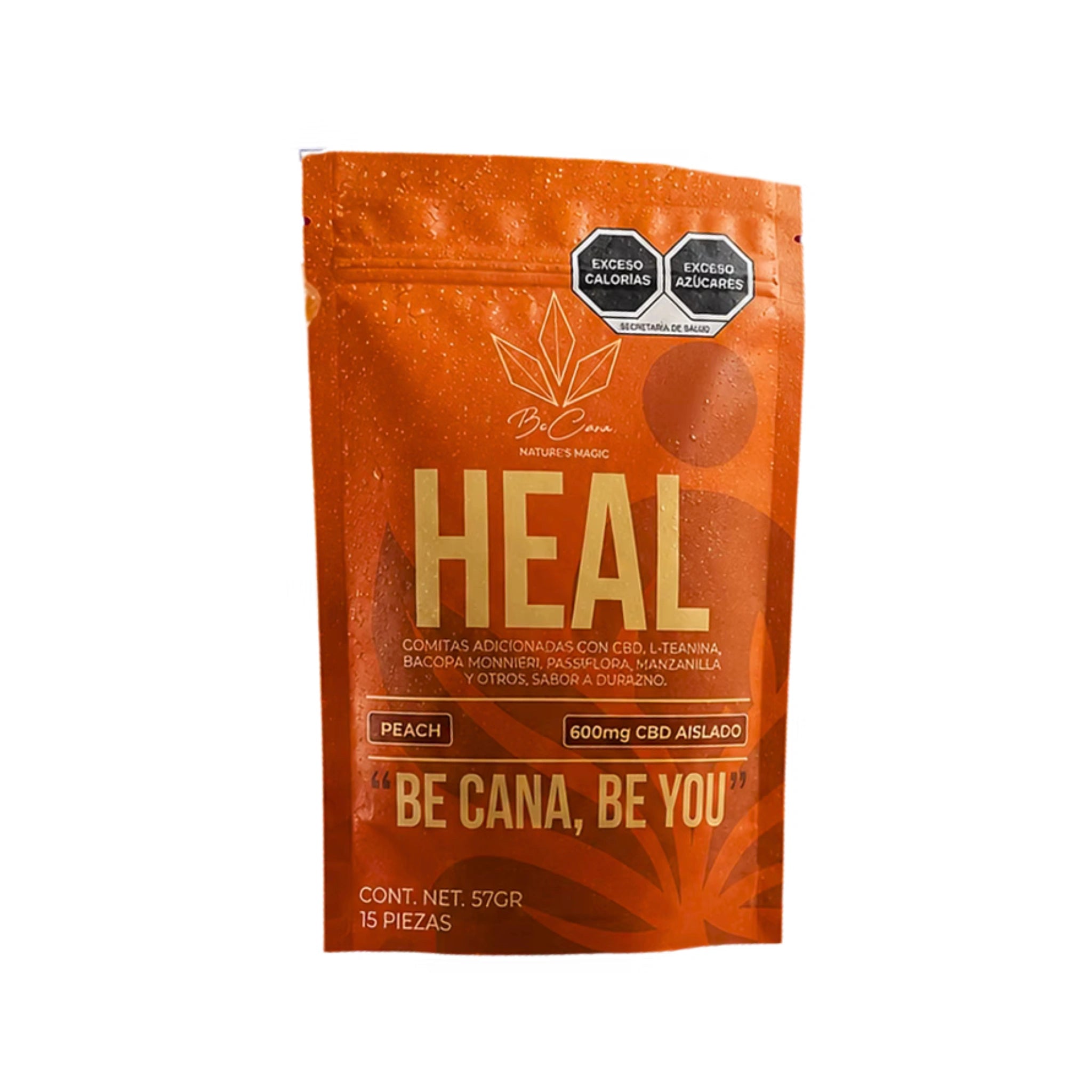 Be Cana Gomitas CBD Heal Adicionado L-Teanina Bacopa Monnieri, Passiflora 600mg Splift México
