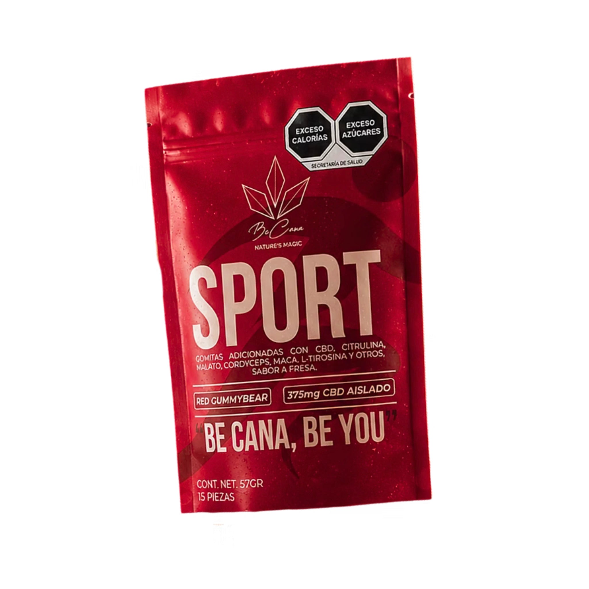 Be Cana Gomitas CBD Sport Suplementos 375mg Red Gummybear Splift México