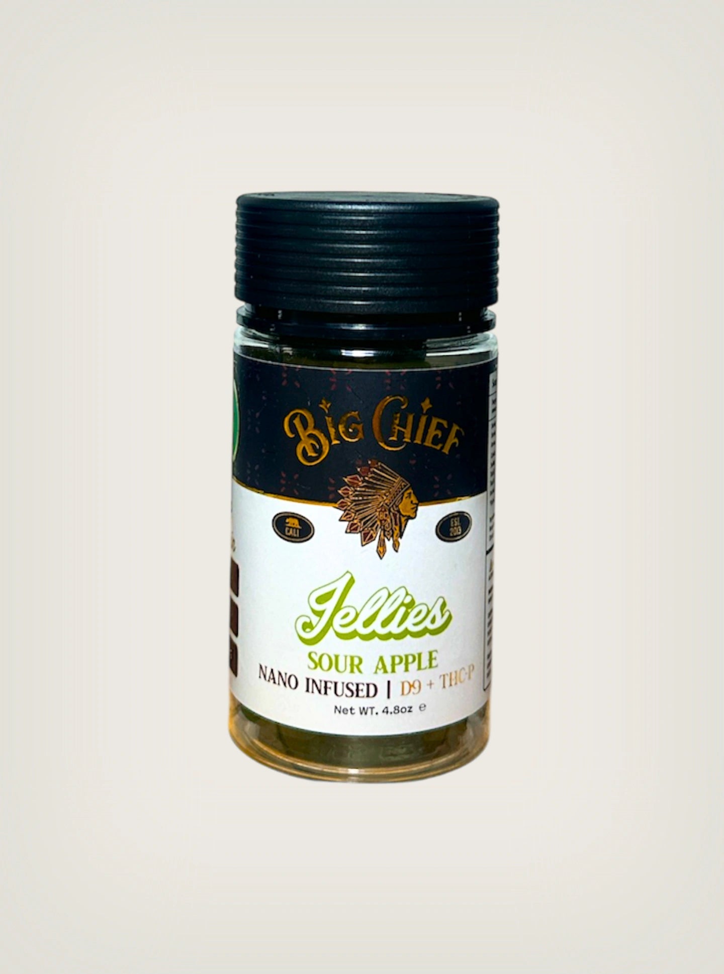 Gomitas con THC Delta 9 + THCP Big Chief Jellies Nano Infused sabor sour apple