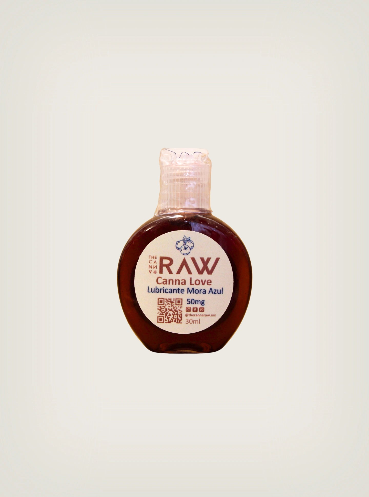 Compra Lubricantes con 50mg de CBD The Canna Raw sabor mora azul