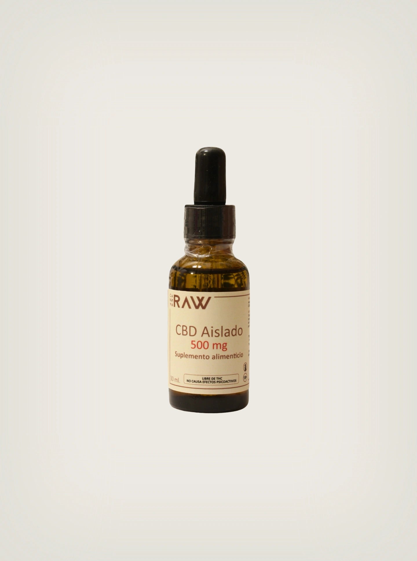 Compra la tintura de CBD The Canna Raw con gotas de CBD aislado 500mg