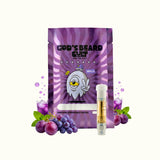 Cartuchos de wax desechable HHC 1g Gods Beard Cult Delaware Punch Indica
