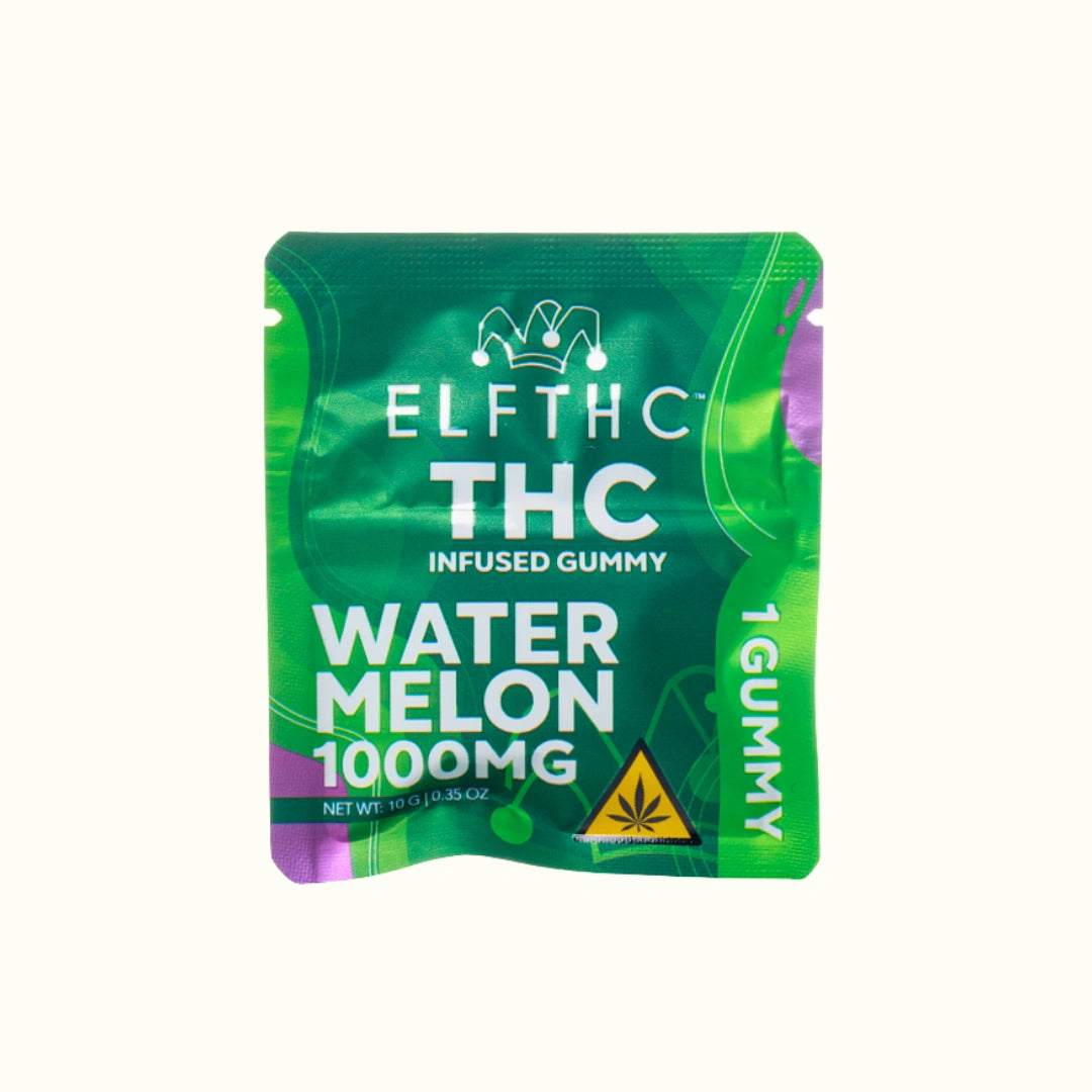 Gomitas con THC Delta 9 ELF 1000mg 1pza sabor Water Melon