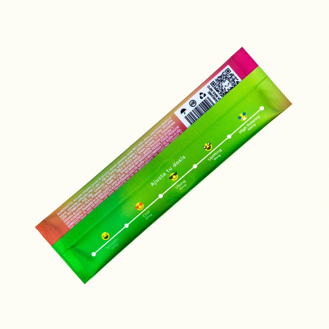 DonGum Stickss de Gomitas mágicas Delta 8 THC 100mg 1pza sabor pepino spicy