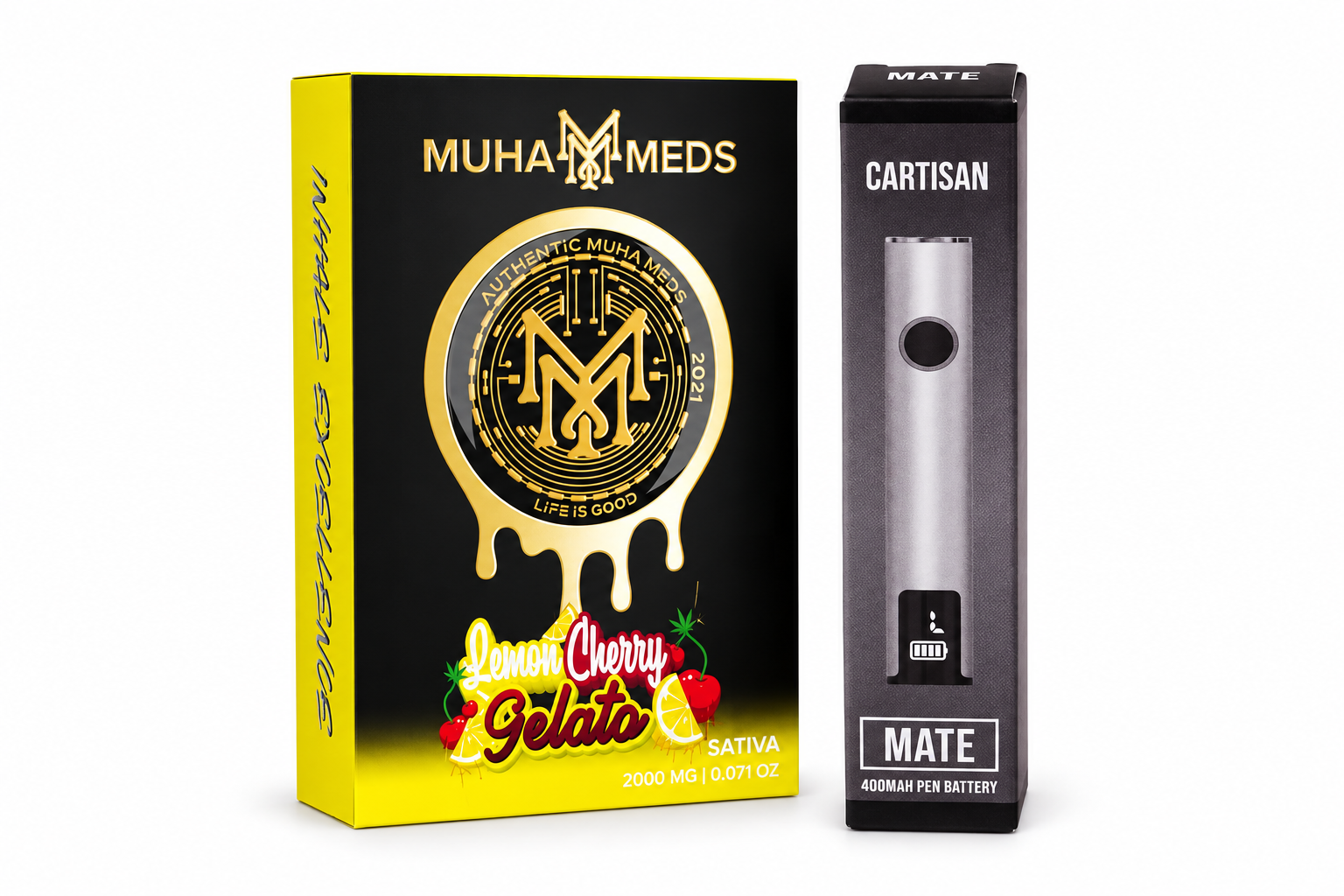 Muha Meds Original | Cartucho de Wax THCA | 2g + Bateria Gratis
