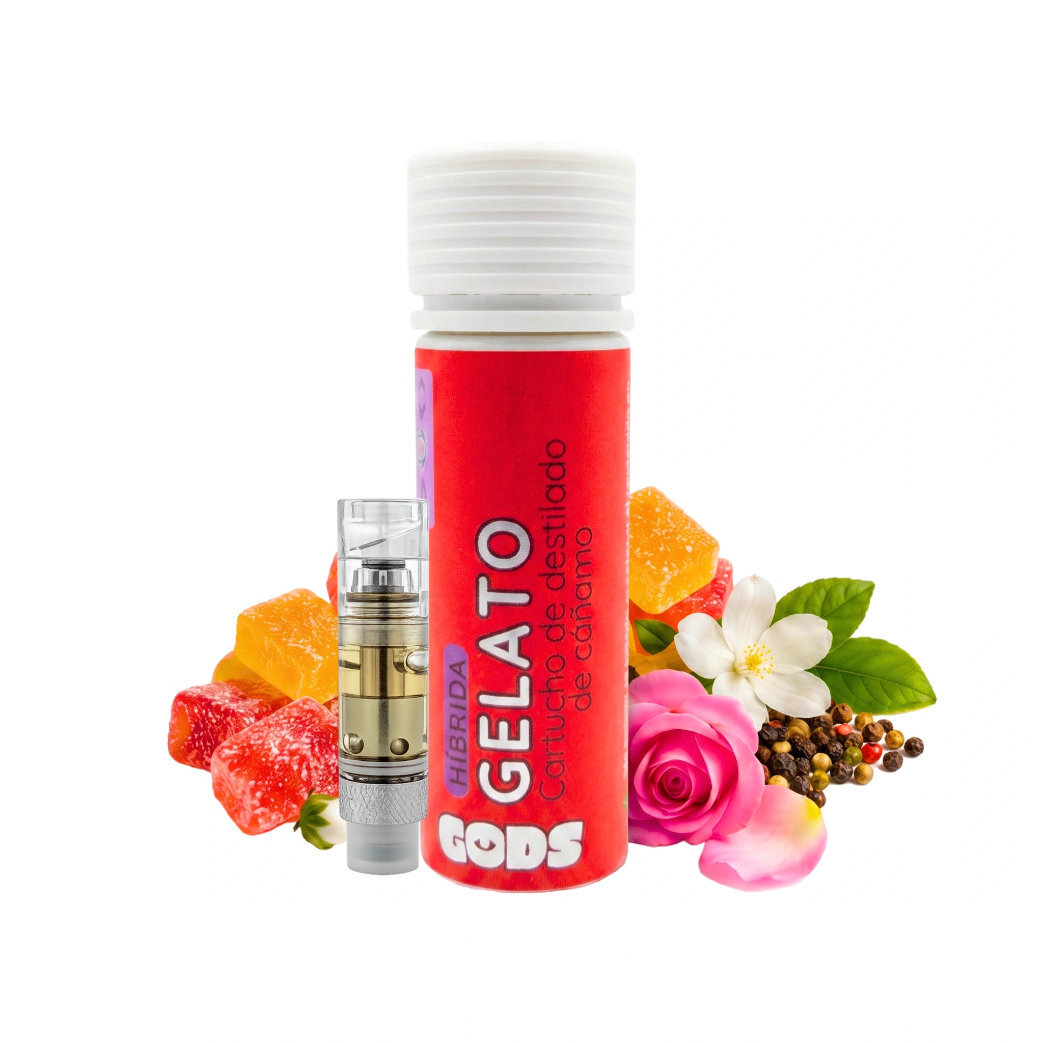 Gods Beard Cult Cartucho Wax HHC THCP Live Resin 0.5g Gelato Splift México