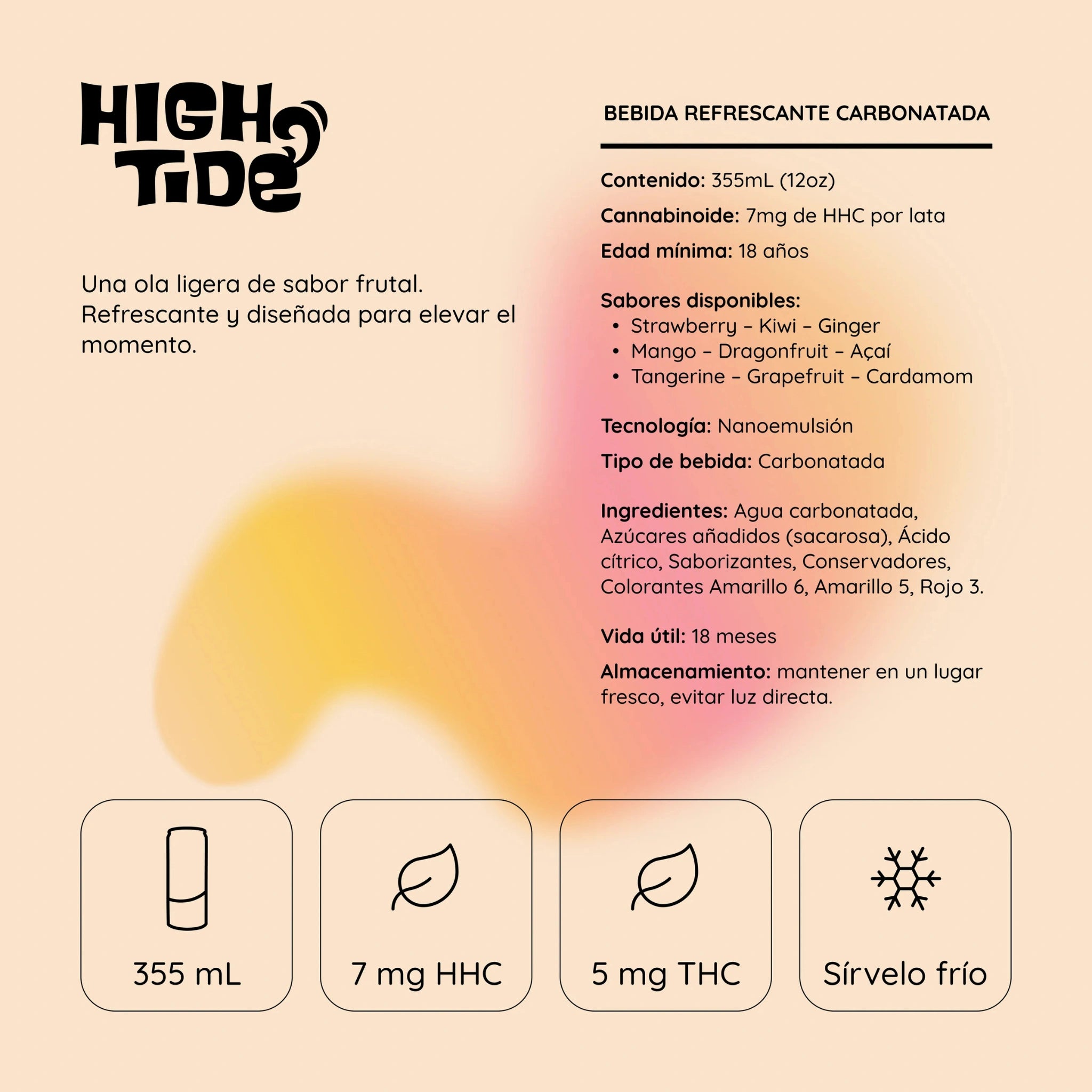 Gods Beard Cult High Tide Soda THC Delta 9 HHC Detalles