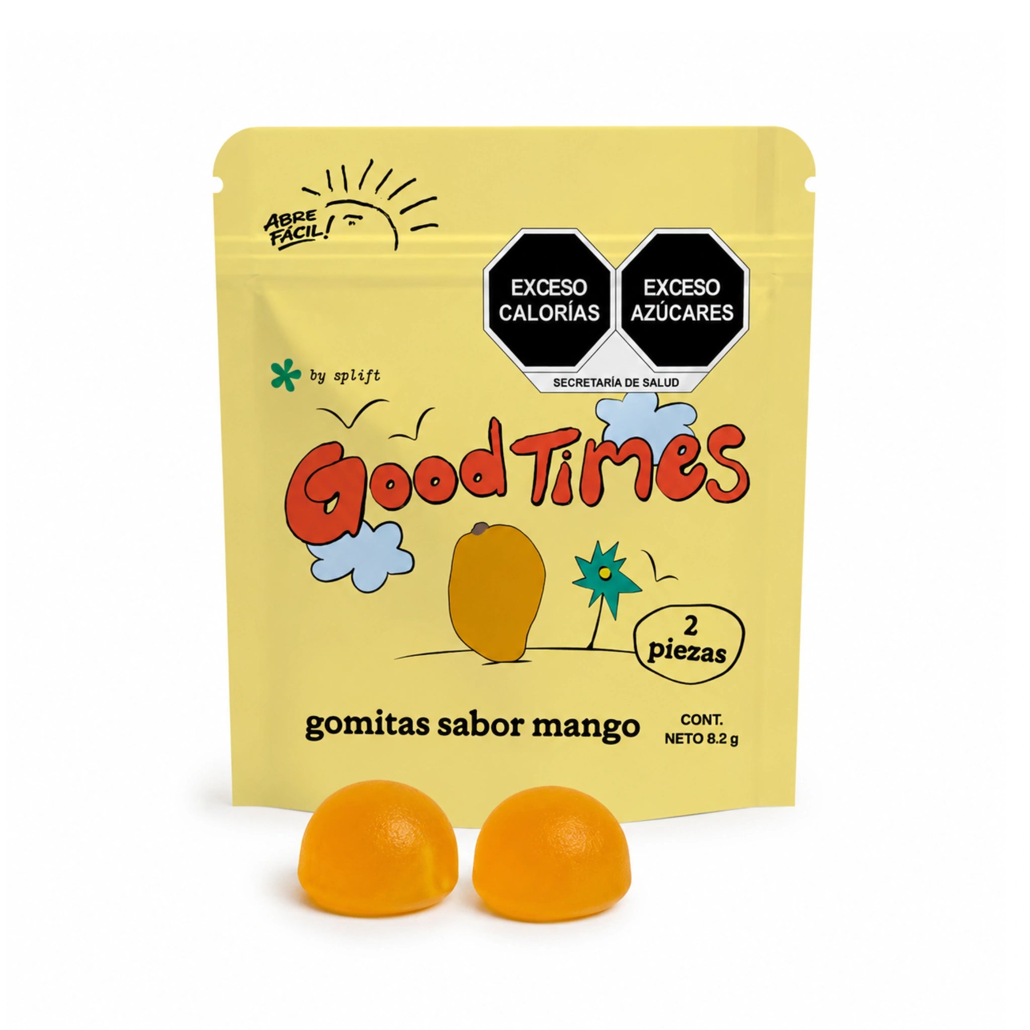 Good Times by Splift Gomitas THC Delta 9 40mg 2 Piezas Mango Sativa