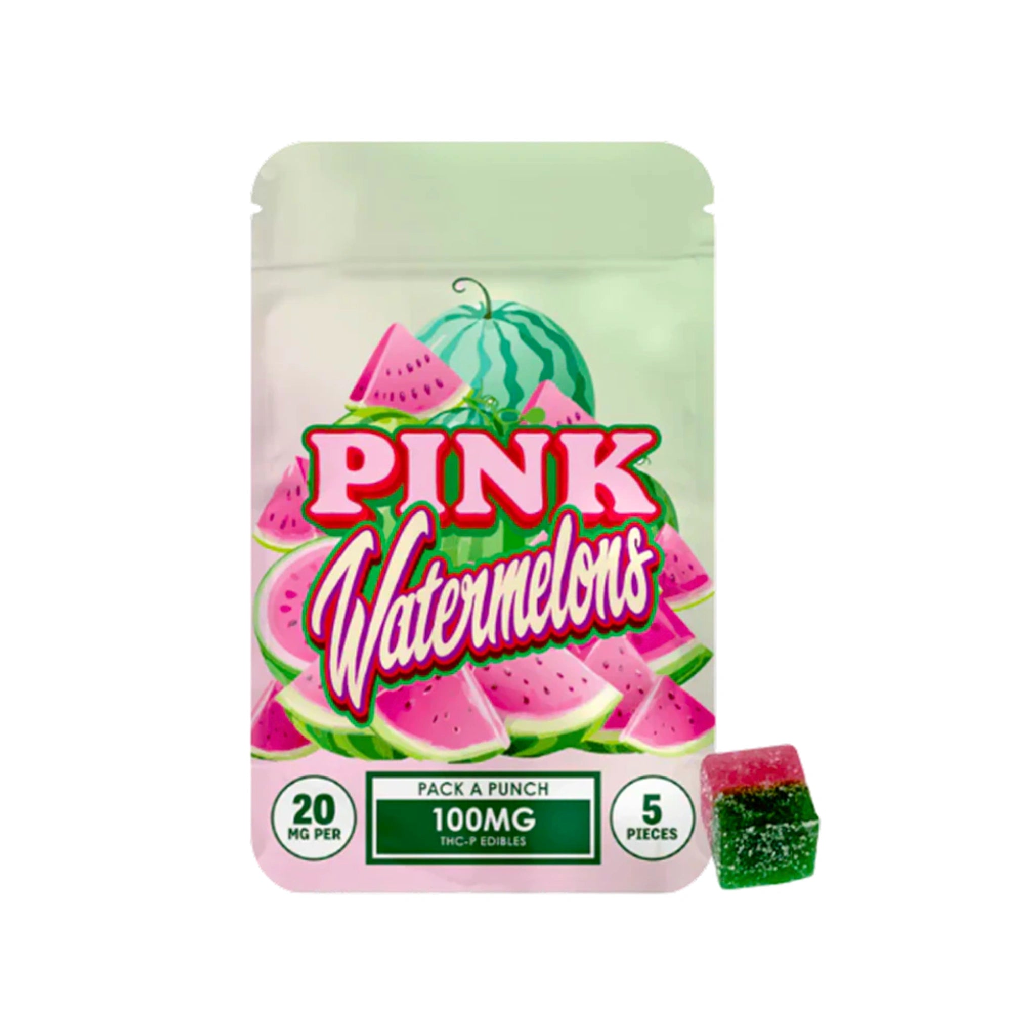 Hidden Hills Gomitas THCP Pack a Punch Pink Watermelon Splift Mexico