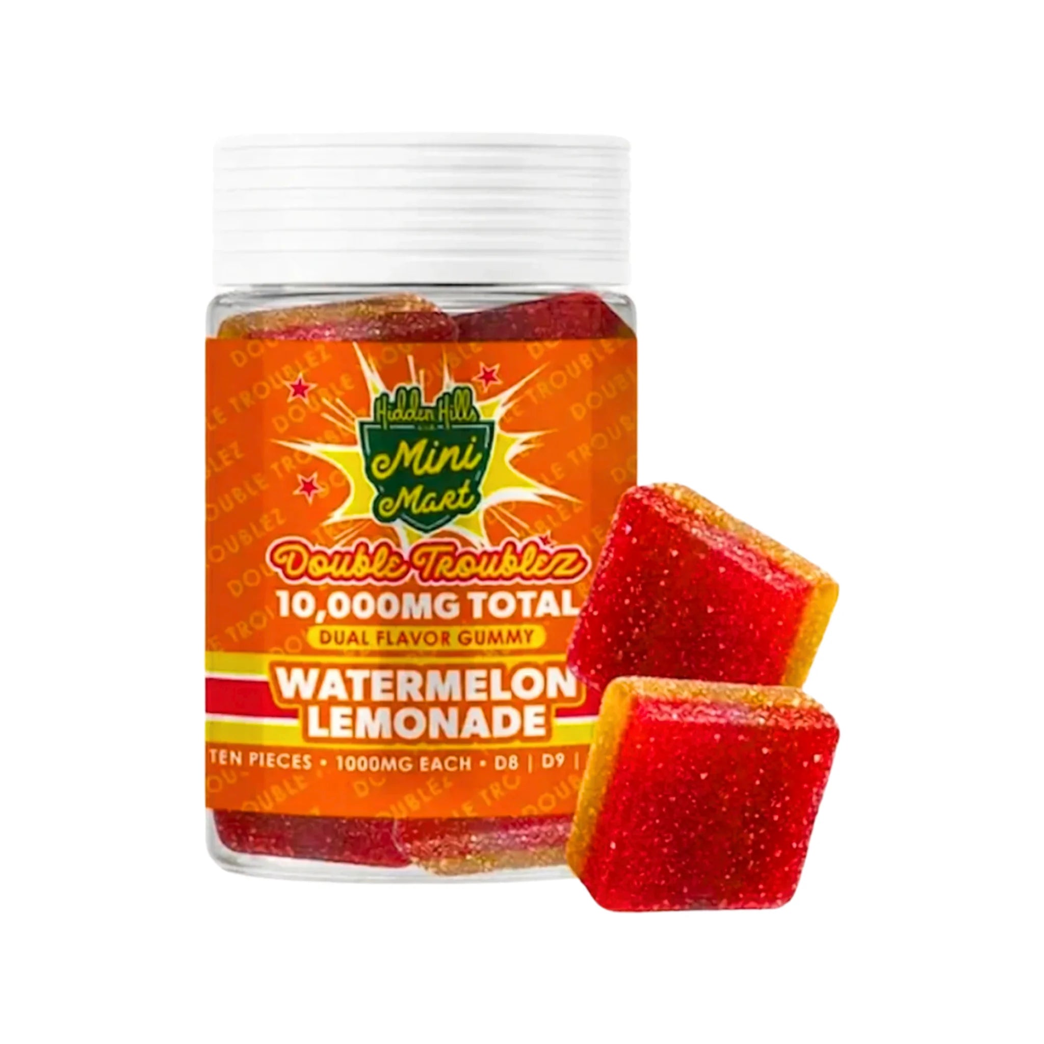 Hidden Hills Gomitas THC Mini Mart Double Troublez Watermelon Lemonade Splift Mexico