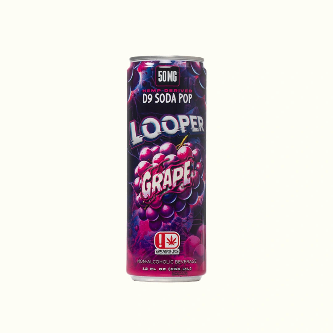 Compra Refrescos con THC Delta 9 355ml Looper sabor grape