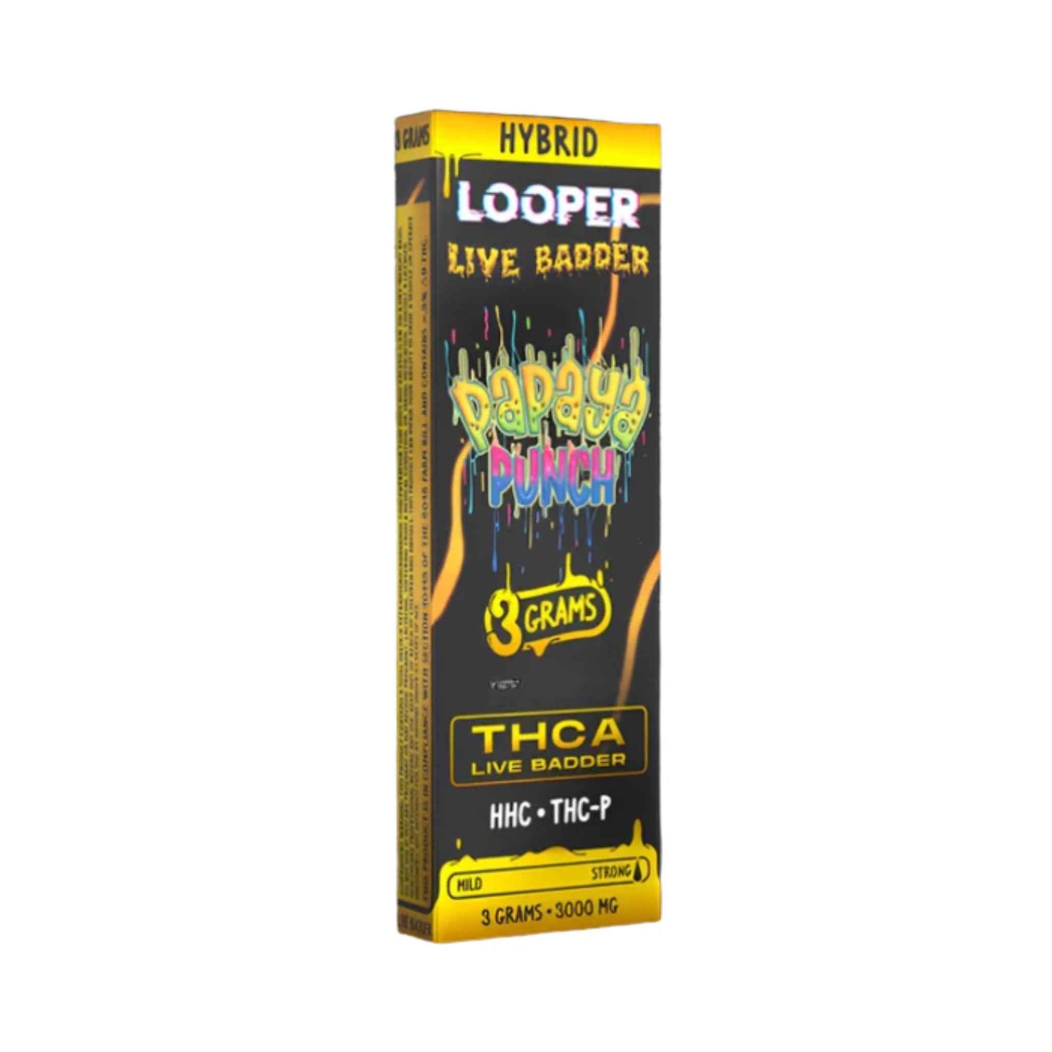 Looper Cartucho Wax HHC THCP DIamond Live Badder Papaya Punch