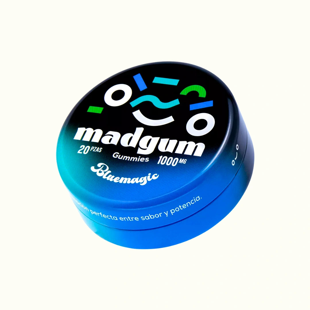 MadGum Gomitas Mágicas con HHC 1000mg 20pzs Sabor Blue Magic