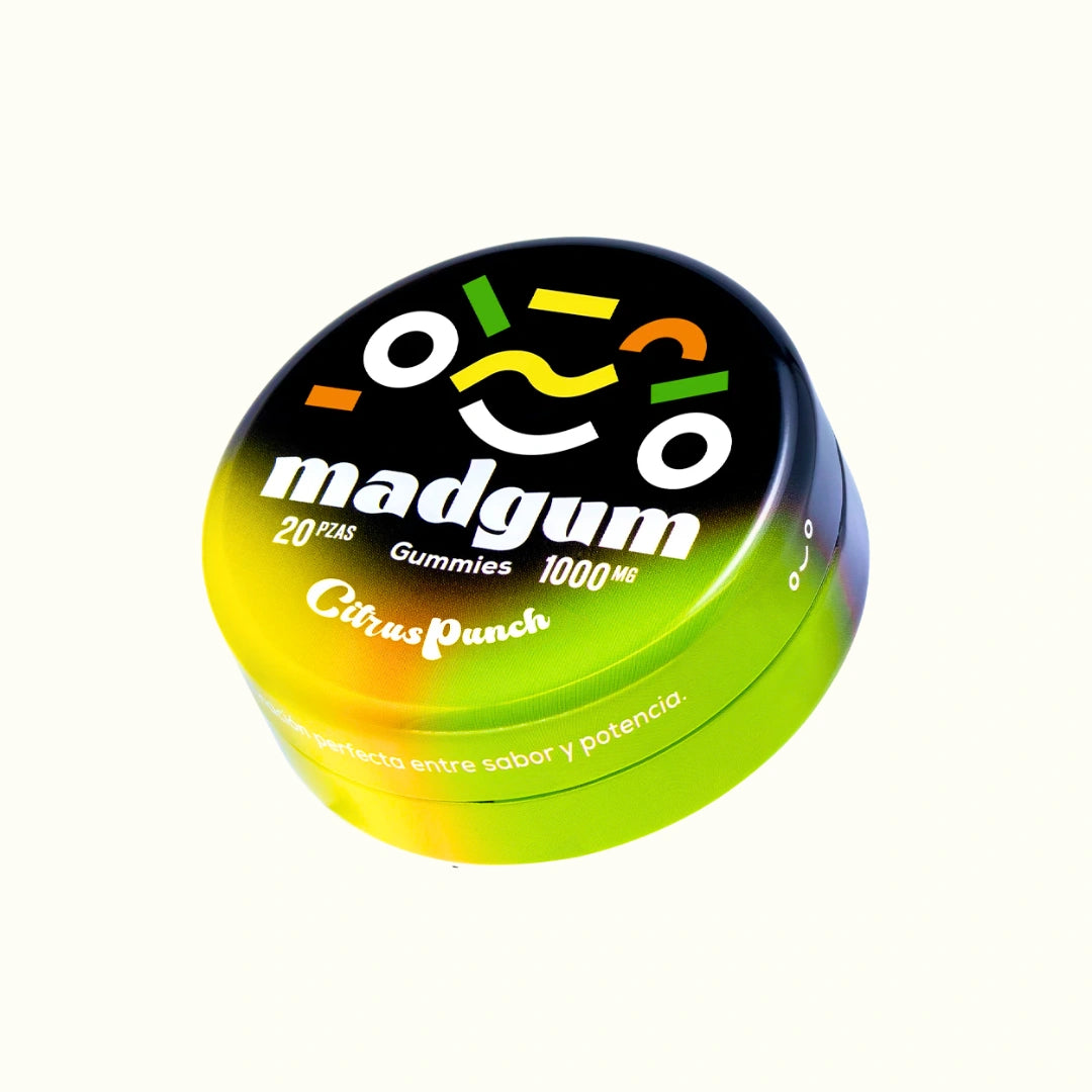 MadGum Gomitas Mágicas con HHC 1000mg 20pzs Sabor Citrus Punch