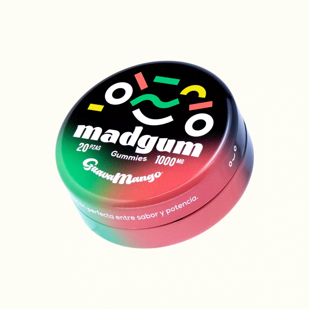 MadGum Gomitas Mágicas con HHC 1000mg 20pzs Sabor Guava Mango