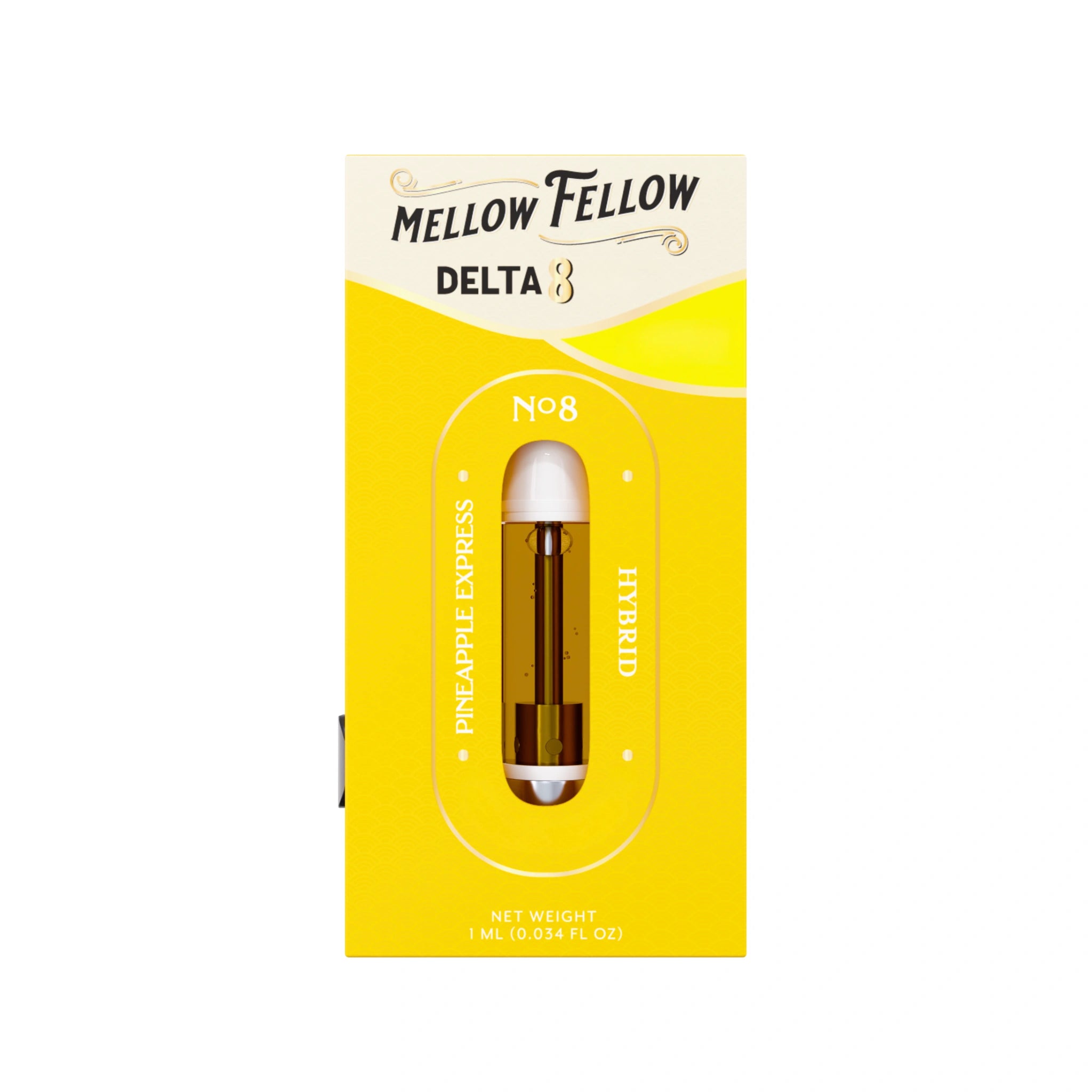 Mellow Fellow Cartucho Wax Delta 8 THC 1g Pineapple Express Splift México