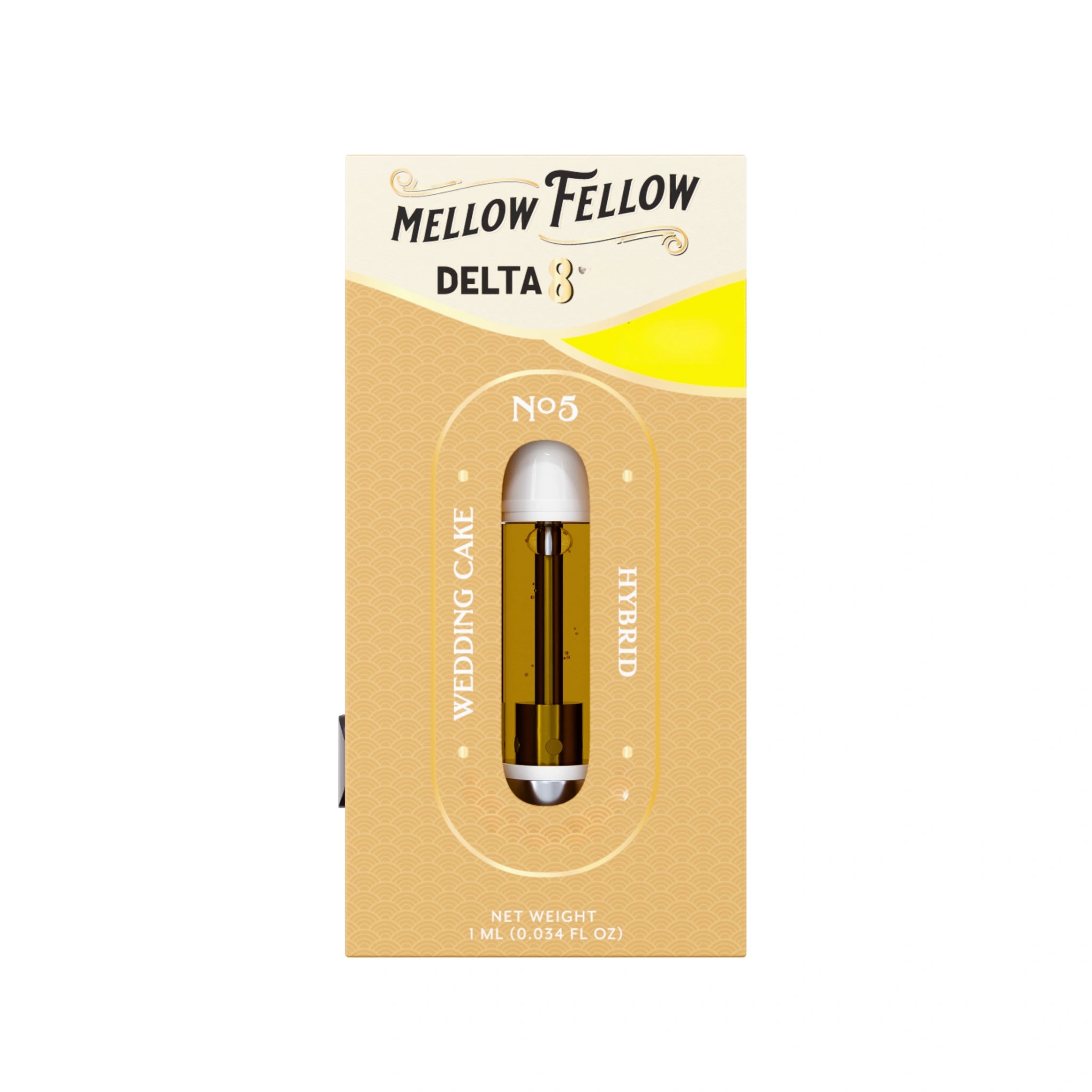 Mellow Fellow Cartucho Wax Delta 8 THC 1g Wedding Cake Splift México
