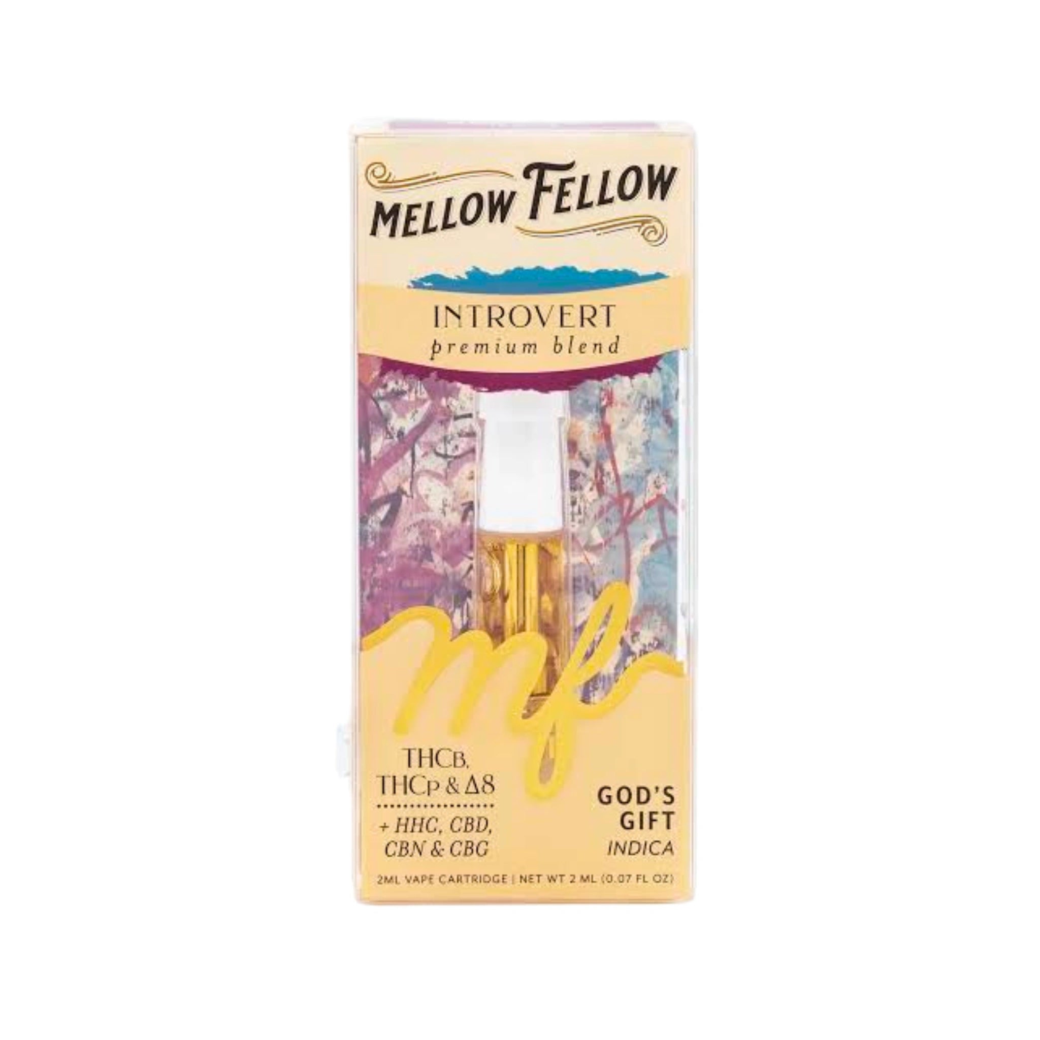 Mellow Fellow Cartucho Wax 2g Introvert Premium Blend Gods Gift Indica Splift Mexico