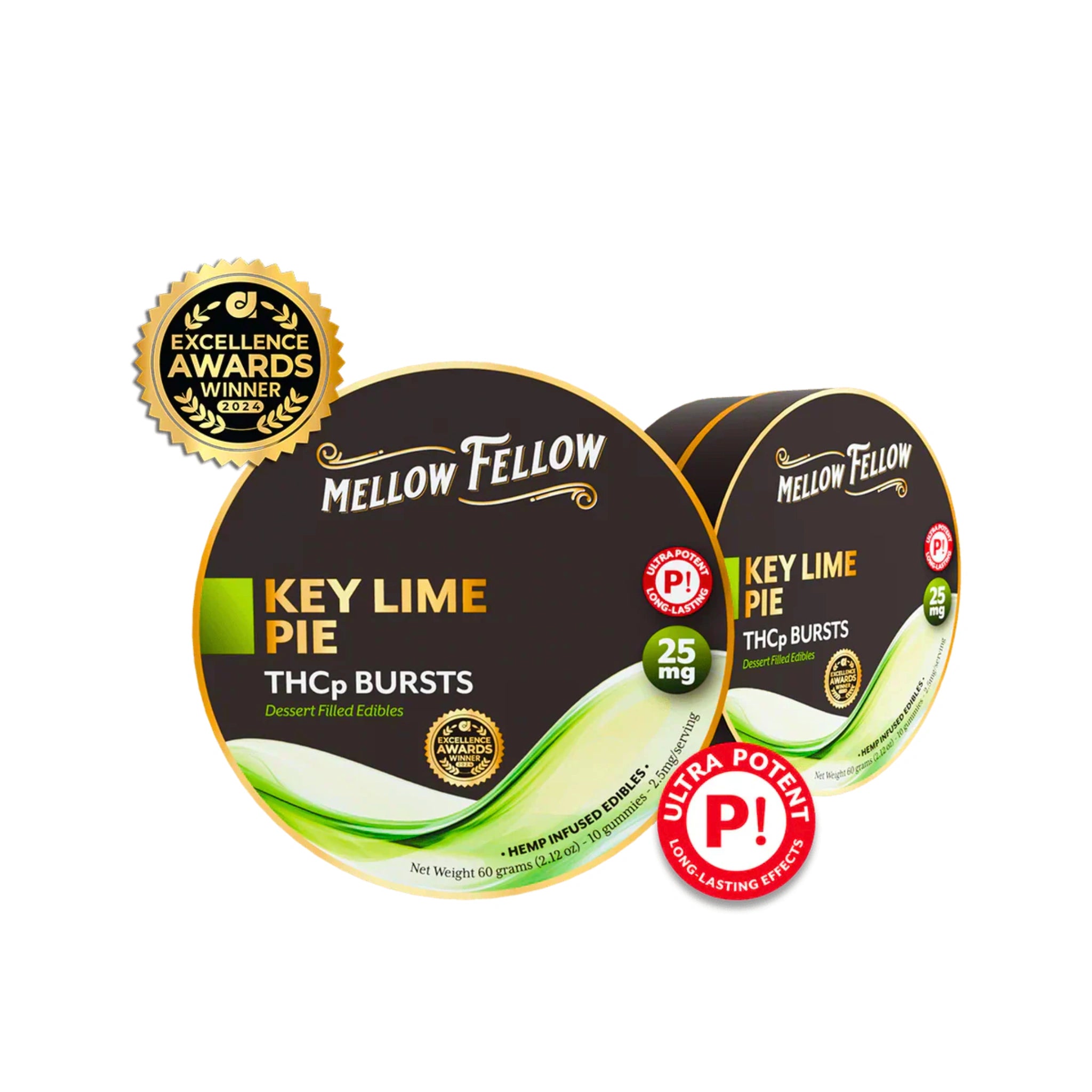 Mellow Fellow | Gomitas THCP Bursts High Potency | 2.5mg/pza 10pzas