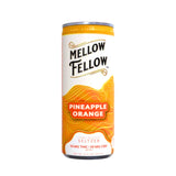 Mellow Fellow Soda THC CBD Hemp Infused Seltzer Pineapple Orange Splift Mexico