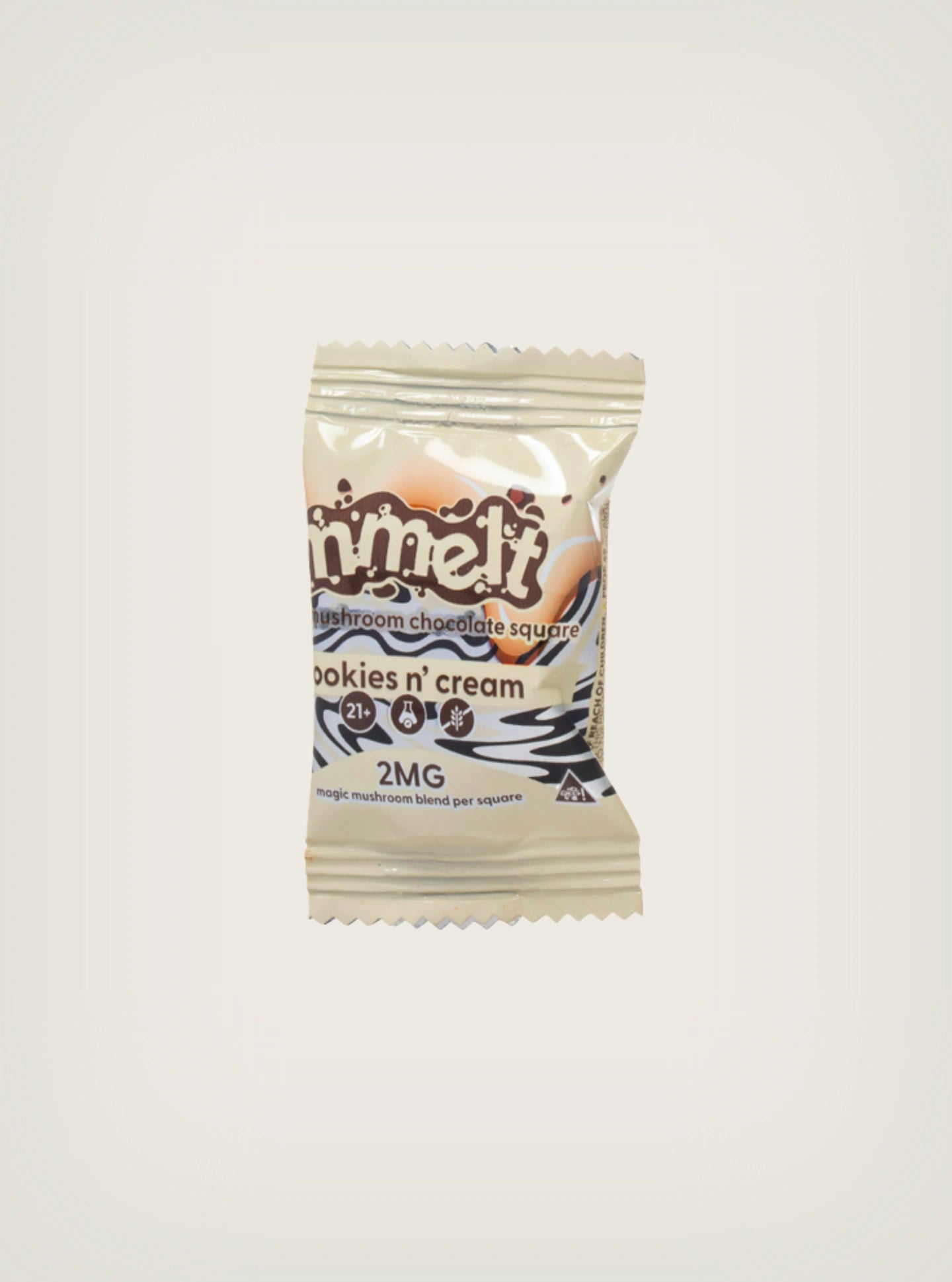 Chocolates con Hongos mágicos mmelt Mushroom Chocolate Squares 2mg Cookies N' Cream