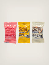 Chocolates con Hongos mágicos mmelt Mushroom Chocolate Squares 2mg Strawberry Shortcake, Milk & Cookies, Cookies N' Cream