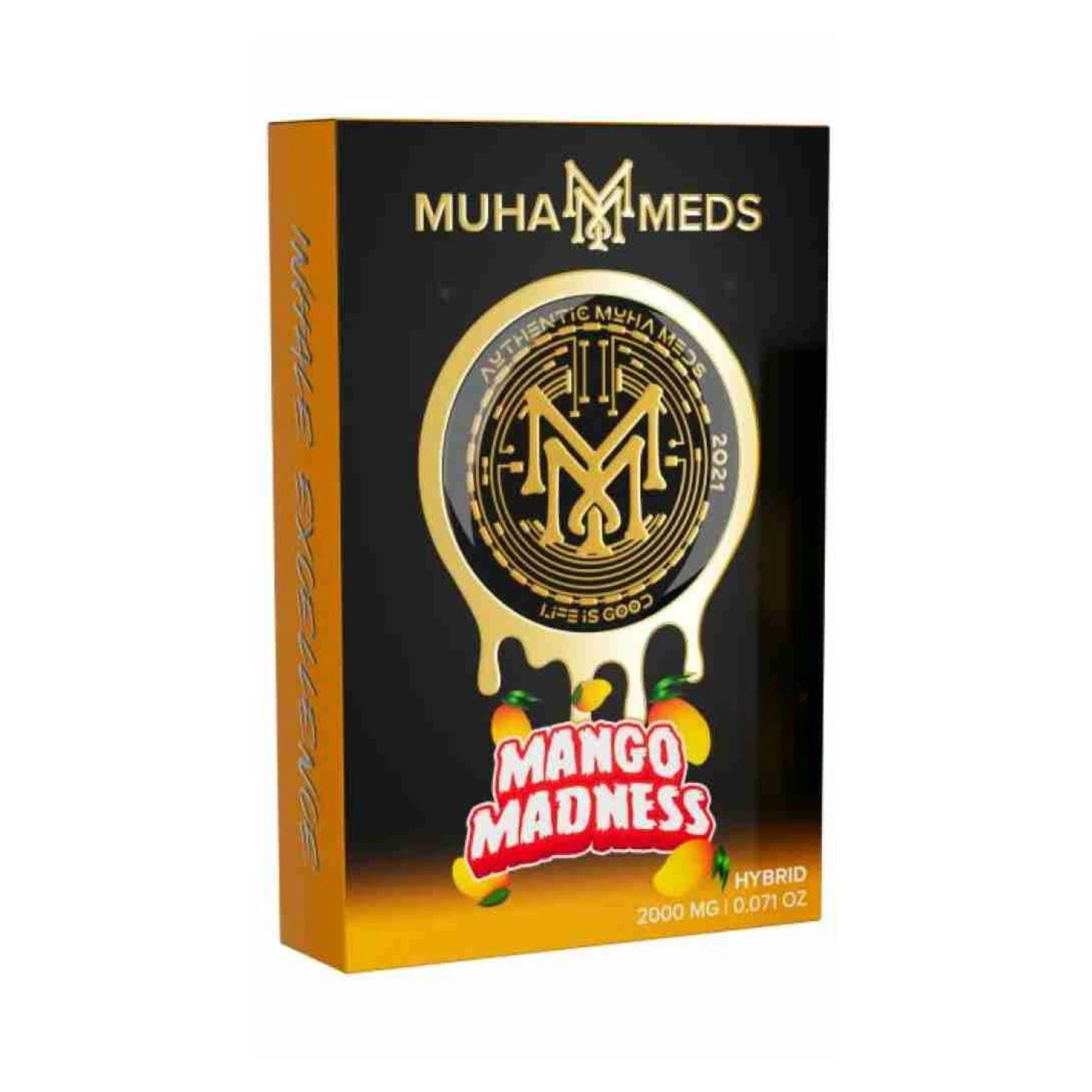 Muha Meds Cartucho Wax THCA 2g Mango Madness Hybrid Splift México