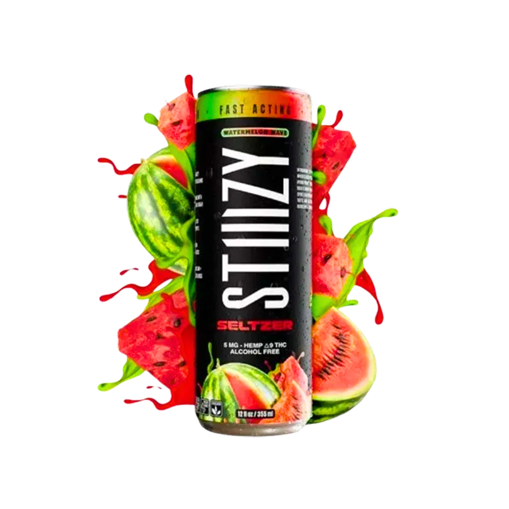 Stizzy Cannabis Soda THC Delta 9 5mg 355ml Watermelon Wave Splift México