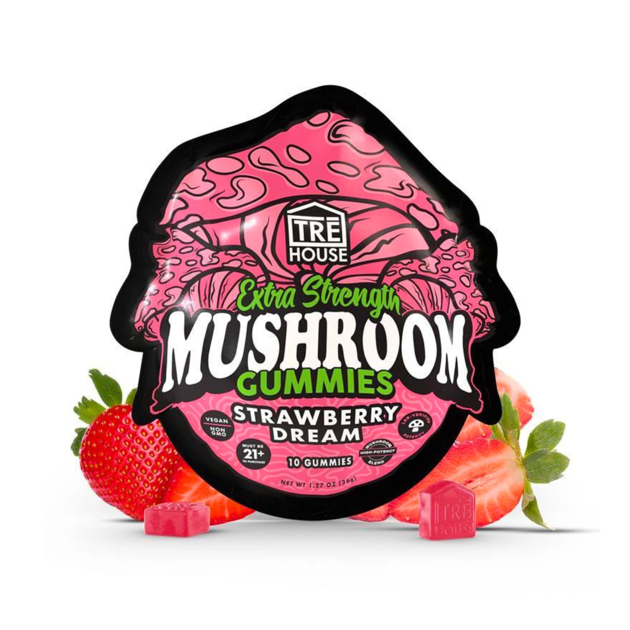 TRE House Magic Mushroom Gummies Strawberry Dream Splift Mexico