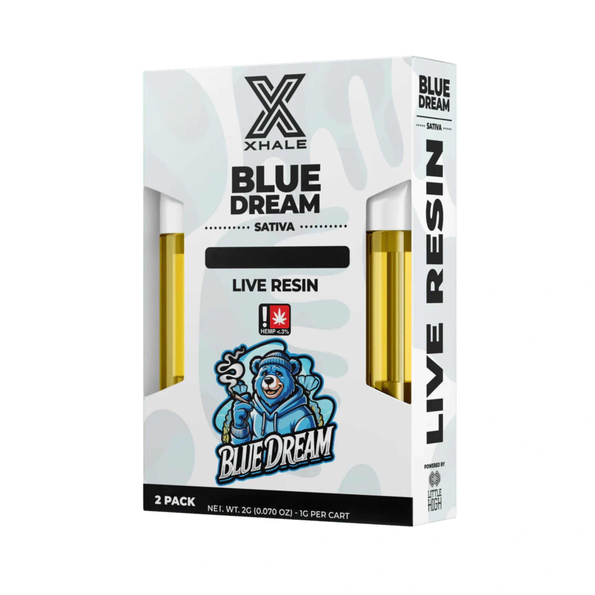 Xhale Cartucho Wax Liquid Diamonds 2 Piezas Blue Dream Sativa