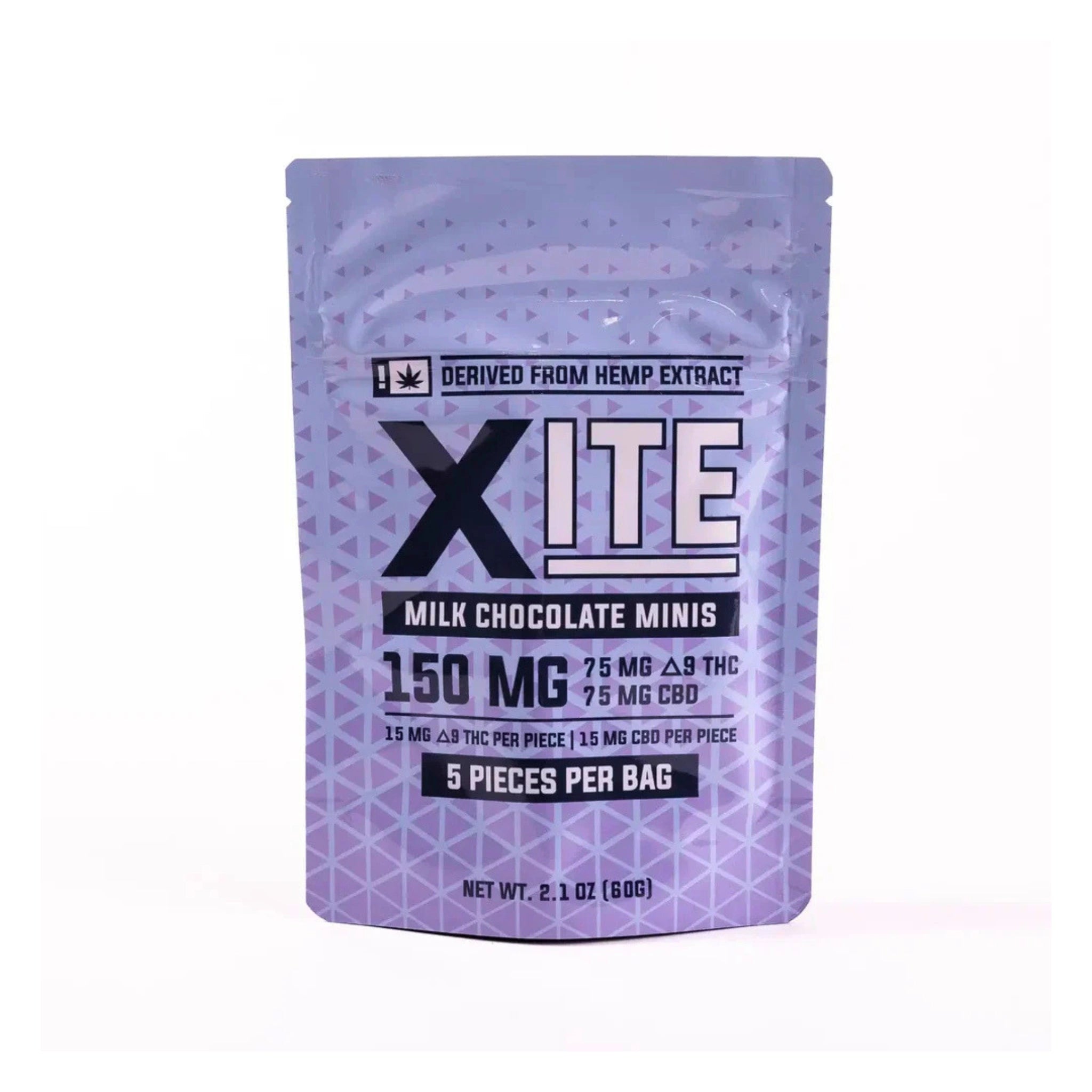 Xite Chocolates Mini THC Delta 9 CBD 150mg Milk Chocolate Minis Splift